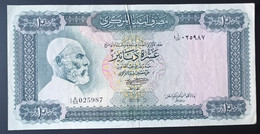 BILLETE DE LIBIA DE 10 DINARS DEL AÑO 1972 (BANKNOTE) - Libye