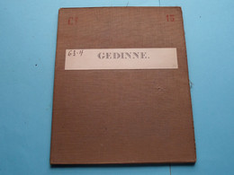 GEDINNE Feuille N° 63 Planchette N° 4 België ( Photo & Imp Brux.1880 > 1870-71 L&N Katoen / Cotton / Coton ) ! - Europe