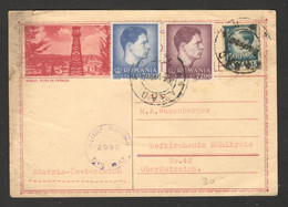 ROMANIA TO AUSTRIA - CENSORSHIP POSTCARD - STATIONERY - 1947. - Altri & Non Classificati