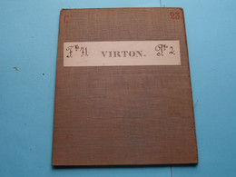 VIRTON Feuille N° 71 Planchette N° 2 België ( Photo & Imp Brux.1880 > 1870 L&N Katoen / Cotton / Coton ) ! - Europe