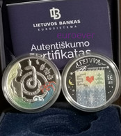 5 Euro Gedenkmünze 2021 Litauen / Lithuania - Märchen Aus Meiner Kindheit - Eglė, Königin Der Schlange - Silber In Farbe - Lituania