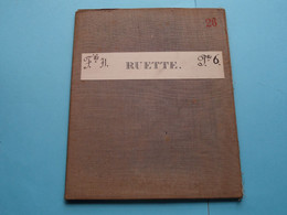 RUETTE Feuille N° 71 Planchette N° 6 België ( Photo & Imp Brux.1880 > 1869 L&N Katoen / Cotton / Coton ) ! - Europe