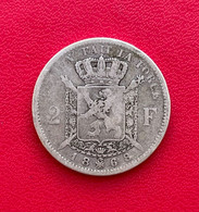 Belle Monnaie De Belgique De 2 Francs Leopold II 1868, Union Fait La Force - 2 Francs