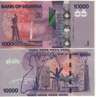 UGANDA 10'000 Shilingi   New Date  "2021"  P52 (waterfalls + Banana-trees At Back) - Ouganda