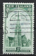 New Zealand 1950. Scott #274 (U) Cathedral At Christchurch - Usati