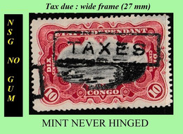 1908 ** CONGO FREE STATE / ETAT IND. CONGO  = EIC MNH/NSG TX02 (LARGE FRAME) RED RAPIDS NO GUM - Unused Stamps