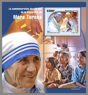 NIGER 2022 MNH Mother Teresa Mutter Teresa Mere Teresa Pope John-Paul II. S/S I - OFFICIAL ISSUE - DHQ2306 - Moeder Teresa