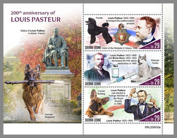 SIERRA LEONE 2022 MNH Louis Pasteur Dogs Hunde Chiens M/S - OFFICIAL ISSUE - DHQ2306 - Louis Pasteur