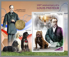 SIERRA LEONE 2022 MNH Louis Pasteur Dogs Hunde Chiens S/S I - OFFICIAL ISSUE - DHQ2306 - Louis Pasteur