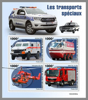 NIGER 2022 MNH Fire Engines Feuerwehr Camions De Pompiers Special Transport M/S - IMPERFORATED - DHQ2306 - Sapeurs-Pompiers