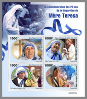 NIGER 2022 MNH Mother Teresa Mutter Teresa Mere Teresa Princess Diana M/S - IMPERFORATED - DHQ2306 - Madre Teresa