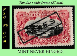 1908 ** CONGO FREE STATE / ETAT IND. CONGO  = EIC MNH/NSG TX02 (LARGE FRAME) RED RAPIDS NO GUM - Nuevos