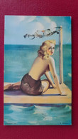 CPA - PIN UPS - FEMMES - A MUTOSCOPE CARD - Short On Sails - Pin-Ups