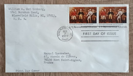 Etats Unis - FDC 1977 - YT N°1174 - Indépendance / Reddition à Saratoga / Trumbull - 1971-1980