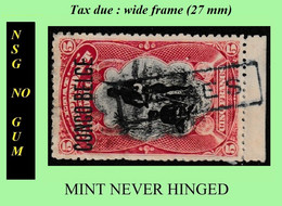 1909 ** CONGO FREE STATE / ETAT IND. CONGO  [5] EIC MNH/NSG TX15 (WIDE FRAME) RED WARRIORS NO GUM - Ungebraucht