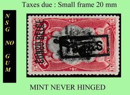 1909 ** CONGO FREE STATE / ETAT IND. CONGO  [5] EIC MNH/NSG TX15 (WIDE FRAME) RED WARRIORS NO GUM - Neufs