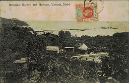 SEYCHELLES - Mahé - BOTANICAL GARDEN & HARBOUR - VICTORIA - EDIT OHASHI - STAMP - 1910s ( 11897 ) - Seychellen