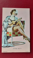 CPA - PIN UPS - FEMMES - A MUTOSCOPE CARD - Sitting Pretty - Pin-Ups