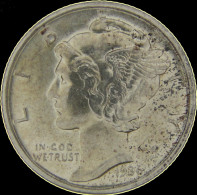 LaZooRo: United States 10 Cent 1 Dime 1936 D UNC  Doubling - Silver - 1916-1945: Mercury