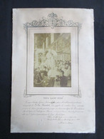 RARE BENEDICTION APOSTOLIQUE PAPE LEO XIII Année 1885 - PHOTO ALBUMINE SIGNEE - TAMPON SEC DU PAPE - à VANDE VYVERE - Ancianas (antes De 1900)