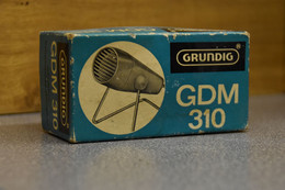 Microfoon-microphone GRUNDIG GDM 310 With Orginal Box 1966 - Otros & Sin Clasificación