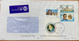 NEW ZEALAND 2003, COVER USED TO USA, ODD SHAPE YATCH RACE, 1981 ROYAL WEDDING, SONG, DANCE, OTAKI RAILWAY CITY CANCEL. - Lettres & Documents