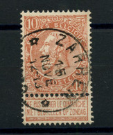 BELGIQUE - COB 57 - 10C ROUGE BRUN RELAIS A ETOILES ZARREN - 1893-1900 Schmaler Bart