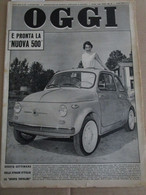 # OGGI N 27 / 1957 NUOVA FIAT 500 / BERGMAN / ALPINI / POMPEI / FERRAGAMO / OMEGA - Primeras Ediciones