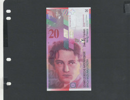 SUISSE - Billet 20 Francs 1994 NEUF/UNC Pick-68a § 94R - Schweiz