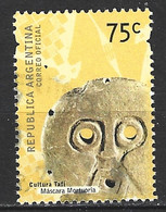 ARGENTINE. N°2211 Oblitéré De 2000. Masque Mortuaire. - Used Stamps