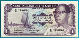 Billet De 1 DALASI 1971 Signature 5 UNC GAMBIA P4d / Vendu En L’état - Gambia