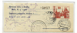 Czechoslovakia Pigeon Post Postal Stationery Letter Posted By Pigeon Brno 1966 B230205 - Luchtpostbladen