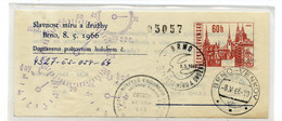 Czechoslovakia Pigeon Post Postal Stationery Letter Posted By Pigeon Brno 1966 B230205 - Aerogrammi