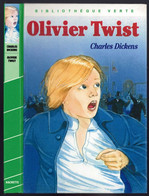 Hachette - Bibliothèque Verte - Charles Dickens - "Olivier Twist" - 1983 - #Ben&VteNewSolo - Biblioteca Verde
