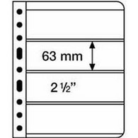 Plastic Pockets VARIO, 4-way Division, Black Film - Sobres Transparentes