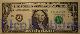 LOT UNITED STATES OF AMERICA 1 DOLLAR 2003 PICK 515b"J" REPLACEMENT UNC X 5 PCS - Billetes De La Reserva Federal (1928-...)
