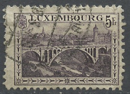 Luxembourg - Luxemburg 1921-22 Y&T N°134 - Michel N°136 (o) - 5f Pont Adolphe à Luxembourg - 1921-27 Charlotte Frontansicht