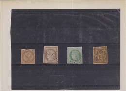 COLONIES FRANCAISES 5-1859-LOT TP N°3-17-20-45-OB- 2ème Choix - Other & Unclassified