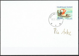 Greenland 1993.  Christmas.  Michel 242 Card. Signed. - Covers & Documents