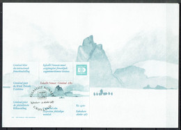 Greenland 1987. Int. Stampexhibition HAFNIA.  Bl.2. Card With Special Cancel. - Cartoline Maximum