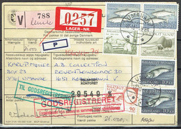 Greenland 1984. Insured Parcel Sent From Umanak To Copenhagen. - Parcel Post