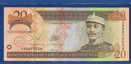 DOMINICAN REPUBLIC - P.169c – 20 Pesos Oro 2003 UNC, Serie KR 8875634 - Repubblica Dominicana