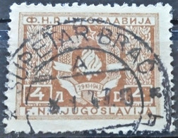 COAT OF ARMS-4 D-POSTMARK SUPETAR BRAČ-RARE-CROATIA-YUGOSLAVIA-1946 - Service