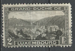 Luxembourg - Luxemburg 1928 Y&T N°208 - Michel N°207 (o) - 2f Vue De Clervaux - 1926-39 Charlotte Rechterzijde