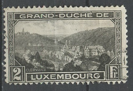 Luxembourg - Luxemburg 1928 Y&T N°208 - Michel N°207 (o) - 2f Vue De Clervaux - 1926-39 Charlotte Rechtsprofil