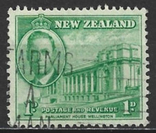 New Zealand 1946. Scott #248 (U) Parliament House, Wellington - Usati