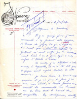 FACTURE.34.HERAULT.LUNEL.IMPRIMERIE NOUVELLE.AUGUSTE PLANCHON MAITRE ARTISAN 6 AVENUE GENERAL SARRAIL. - Imprimerie & Papeterie