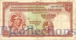 URUGUAY 1 PESO 1935 PICK 28a FINE - Uruguay