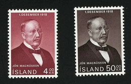 1968 Magnusson Michel IS 424 - 425 Stamp Number IS 402 - 403 Yvert Et Tellier IS 379 - 380 Xx MNH - Nuovi