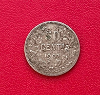 Belle Monnaie BELGIQUE 50 Cent 1907 Leopold II - 50 Centimes